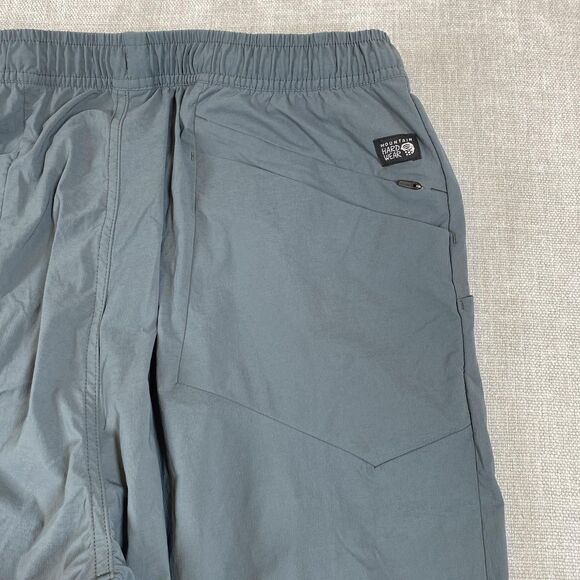 Mountain Hardwear Pants Mens Large Gray Nylon Stretch Drawstring Hiking OM9359 - Picture 9 of 13